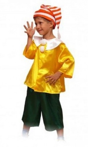 Карнавальный костюм детский на мальчика буратино